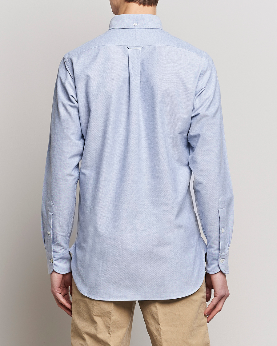 Herr | Skjortor | Drake's | Button Down Oxford Shirt Blue