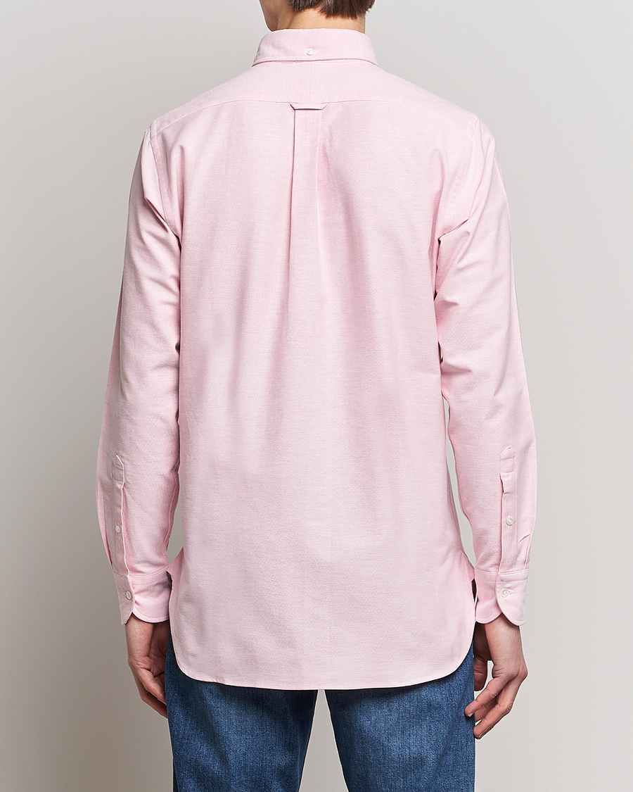 Herr | Skjortor | Drake's | Button Down Oxford Shirt Pink