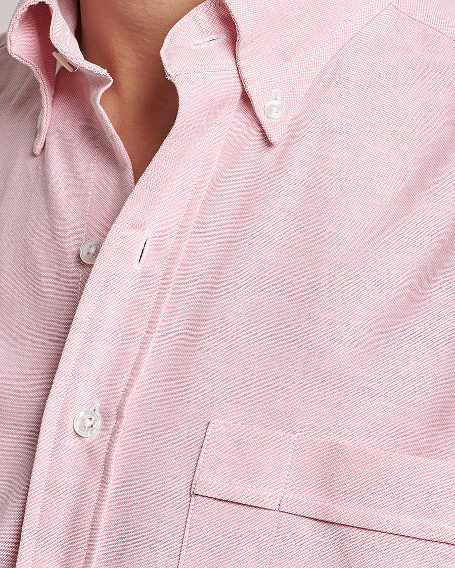 Herr | Skjortor | Drake's | Button Down Oxford Shirt Pink