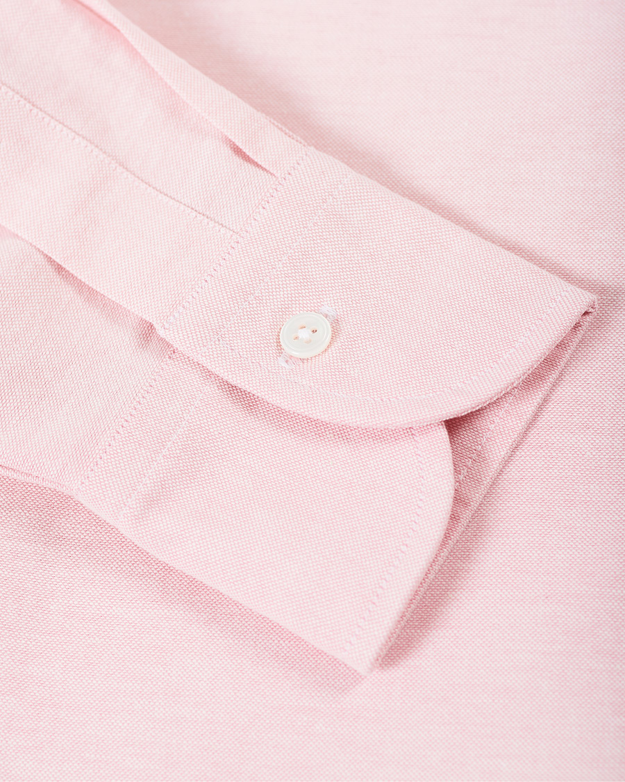 Herr | Skjortor | Drake's | Button Down Oxford Shirt Pink