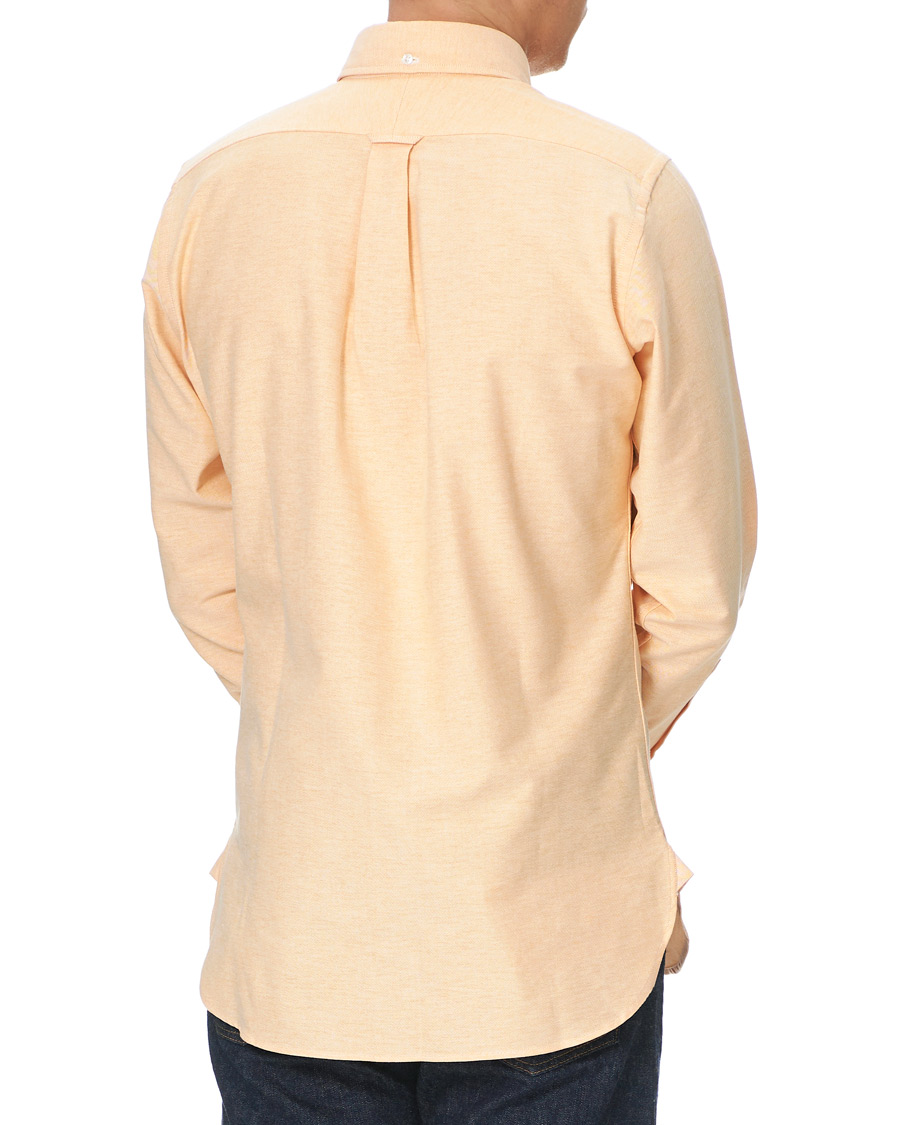 Herr | Skjortor | Drake's | Button Down Oxford Shirt Orange