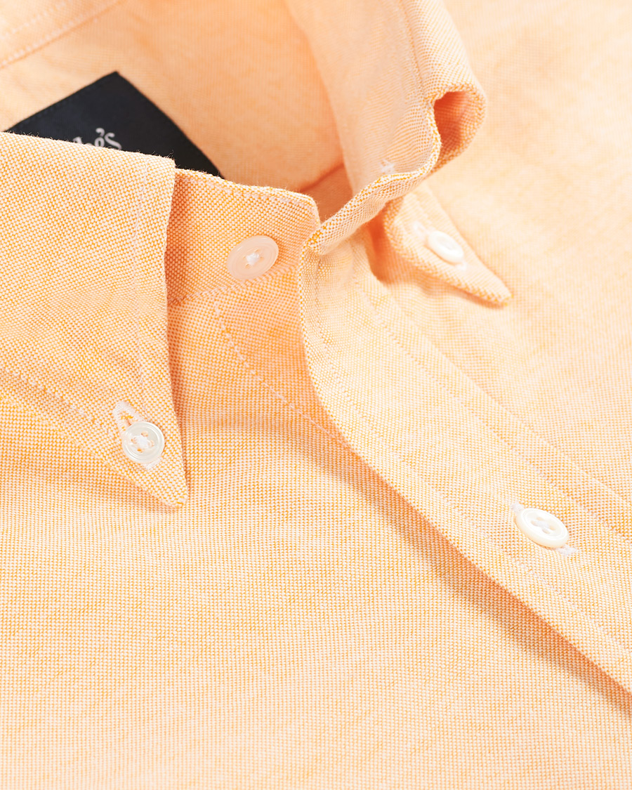 Herr | Skjortor | Drake's | Button Down Oxford Shirt Orange