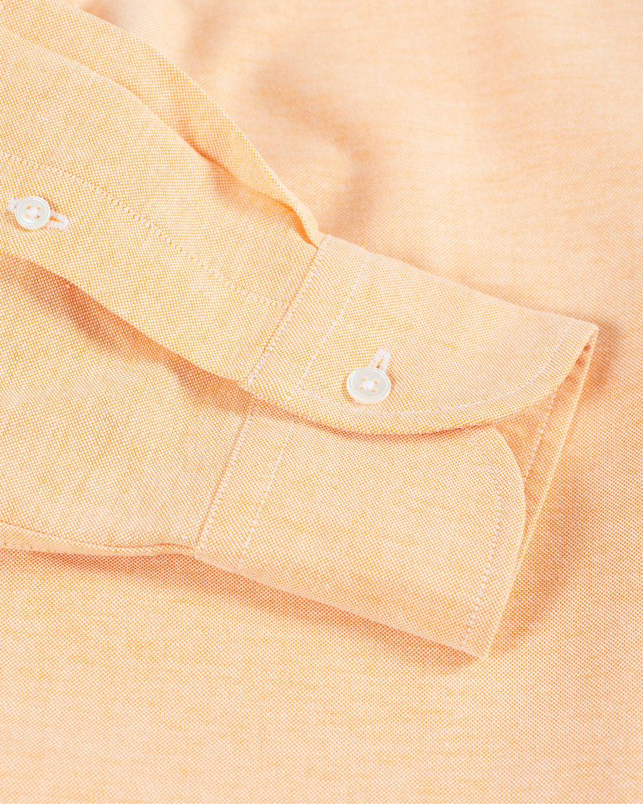 Herr | Skjortor | Drake's | Button Down Oxford Shirt Orange