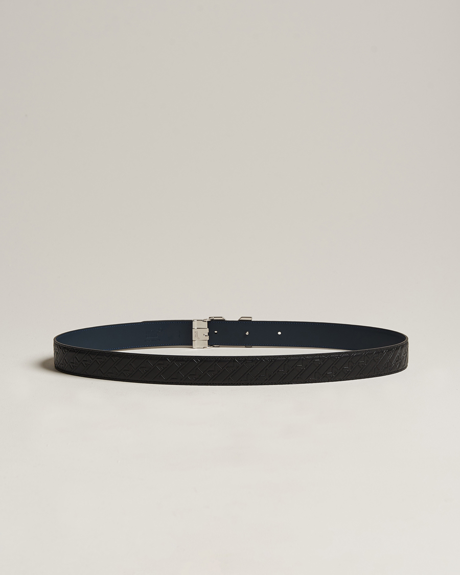 Herr | Montblanc Reversible Belt 35mm Ultra Black/Blue | Montblanc | Reversible Belt 35mm Ultra Black/Blue