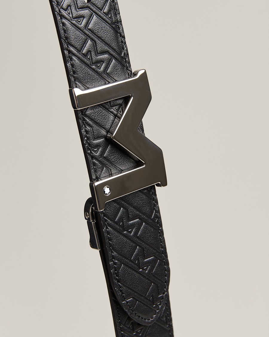 Herr | Montblanc Reversible Belt 35mm Ultra Black/Blue | Montblanc | Reversible Belt 35mm Ultra Black/Blue