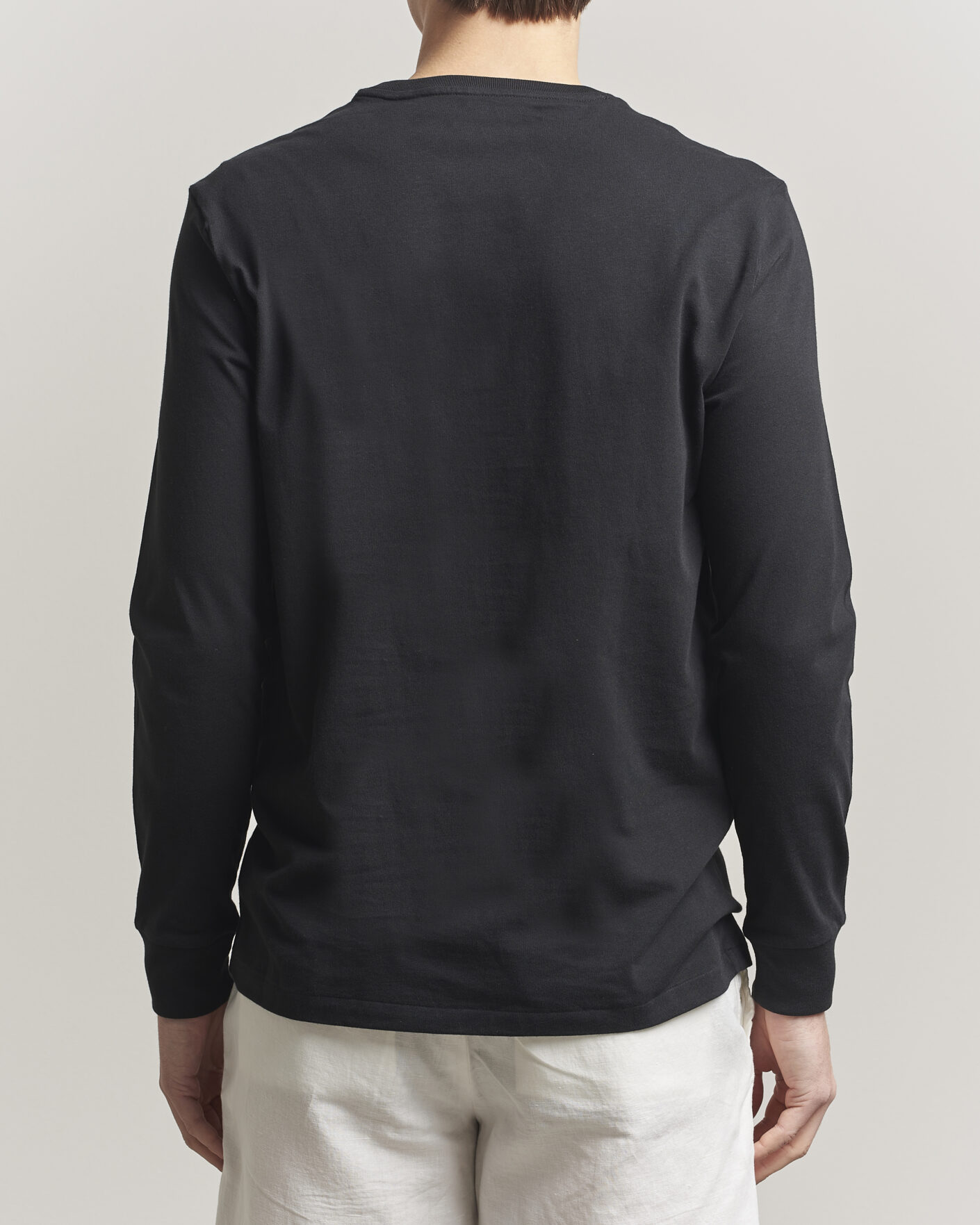 Herr | T-Shirts | Polo Ralph Lauren | Long Sleeve Crew Neck Tee Polo Black