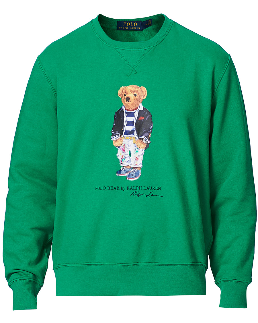 Herr | Tröjor | Polo Ralph Lauren | Printed Ivy Bear Fleece Sweatshirt Cruise Green