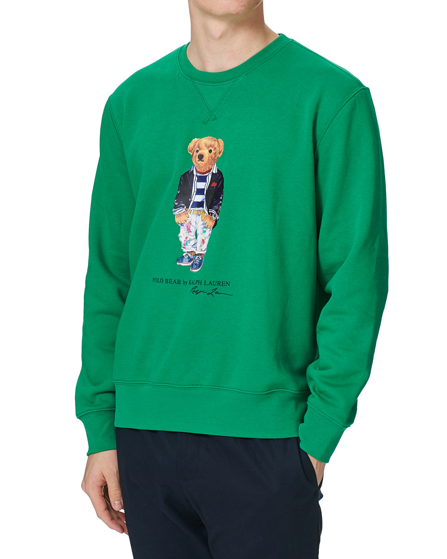 Herr | Tröjor | Polo Ralph Lauren | Printed Ivy Bear Fleece Sweatshirt Cruise Green