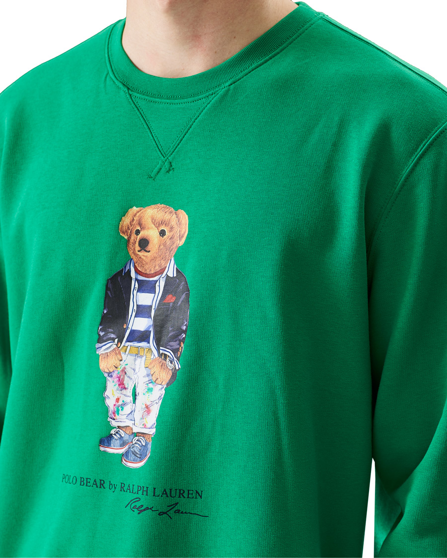 Herr | Tröjor | Polo Ralph Lauren | Printed Ivy Bear Fleece Sweatshirt Cruise Green