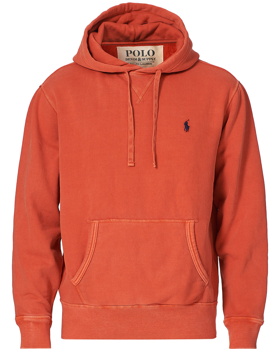 Herr | Tröjor | Polo Ralph Lauren | Garment Dyed Fleece Hoodie College Orange