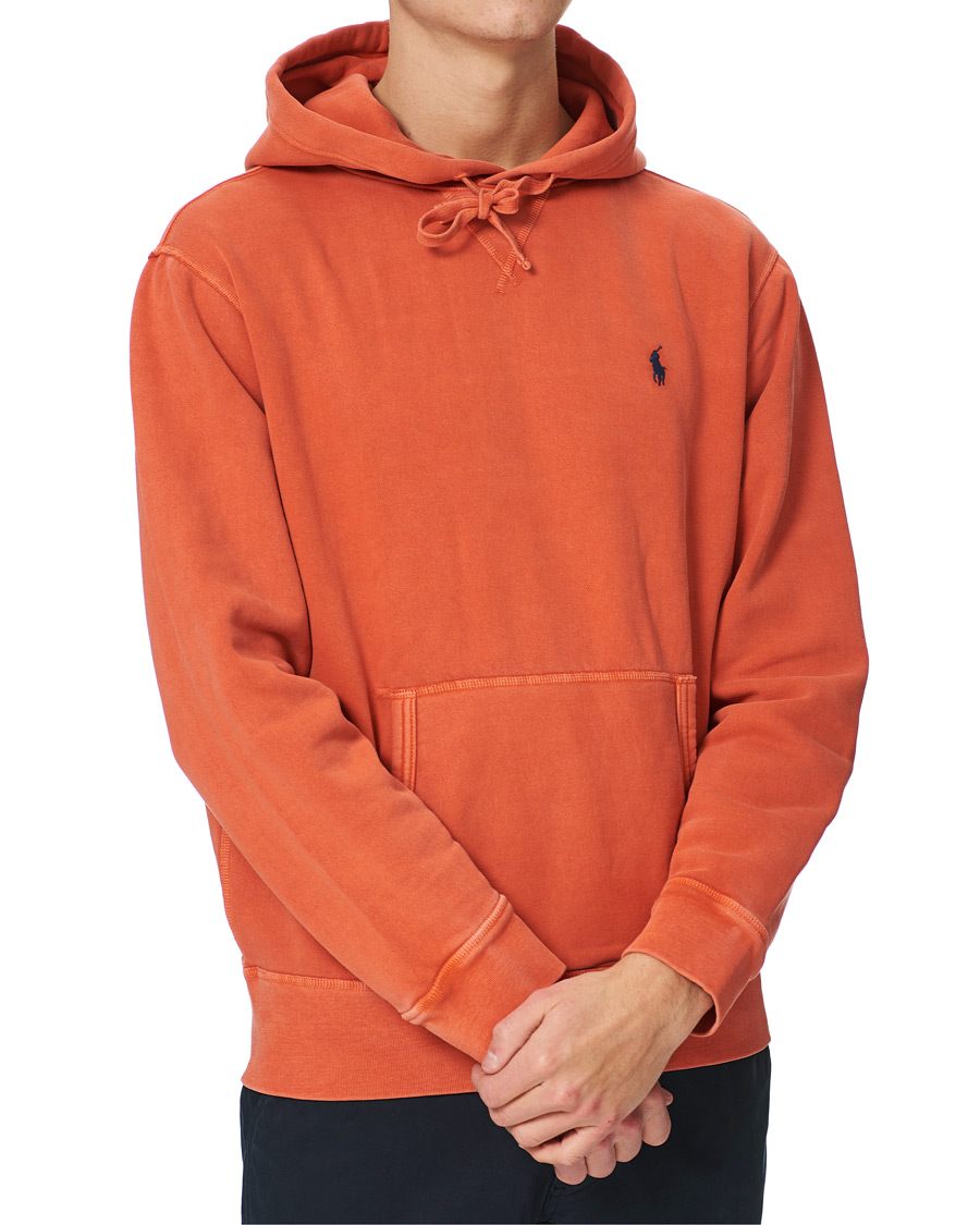 Herr | Tröjor | Polo Ralph Lauren | Garment Dyed Fleece Hoodie College Orange