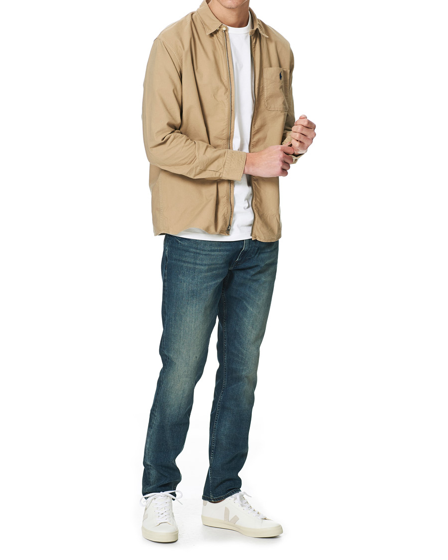 Herr | Skjortor | Polo Ralph Lauren | Garment Dyed Oxford Full-Zip Overshirt Surrey Tan