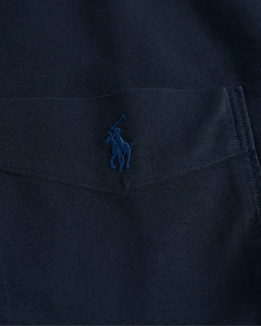 Herr | Skjortor | Polo Ralph Lauren | Garment Dyed Oxford Full-Zip Overshirt RL Navy