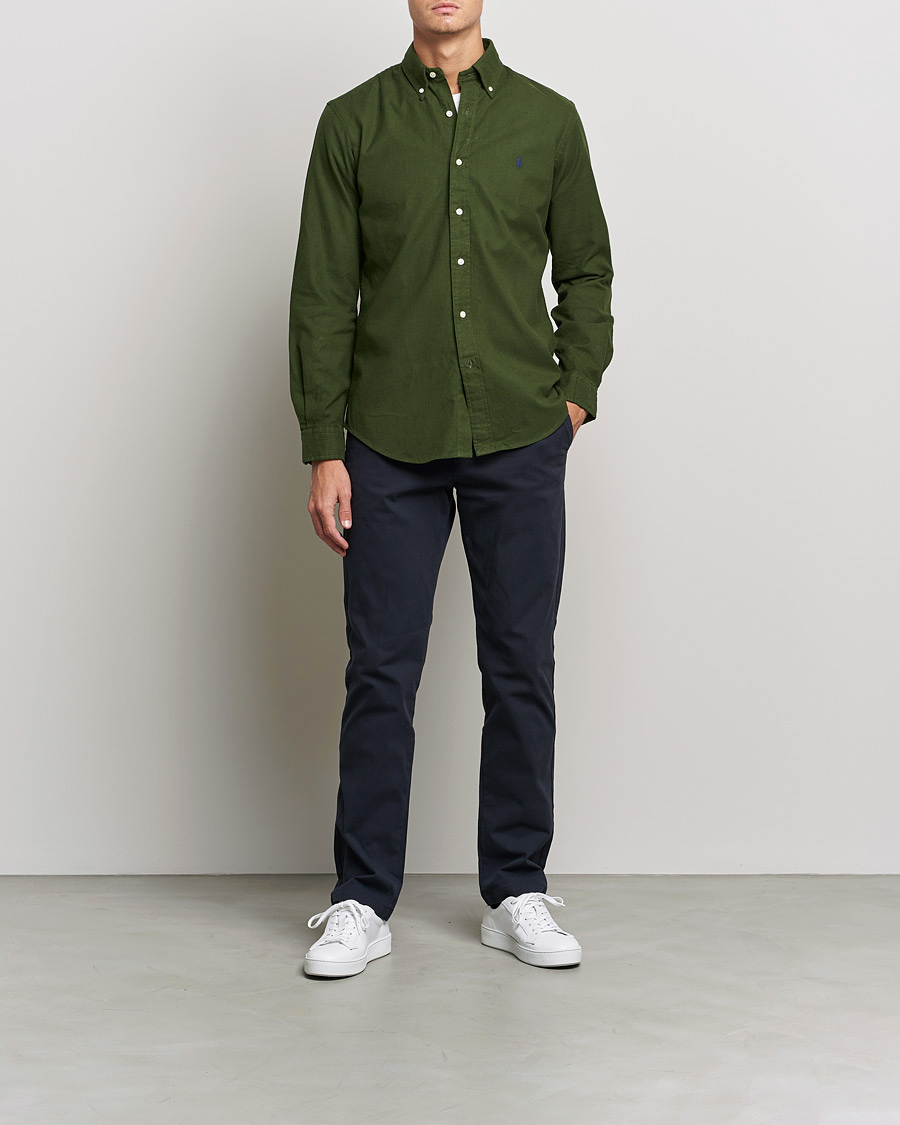Herr | Skjortor | Polo Ralph Lauren | Brushed Flannel Shirt Classic Drab