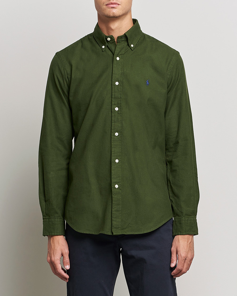 Herr | Skjortor | Polo Ralph Lauren | Brushed Flannel Shirt Classic Drab