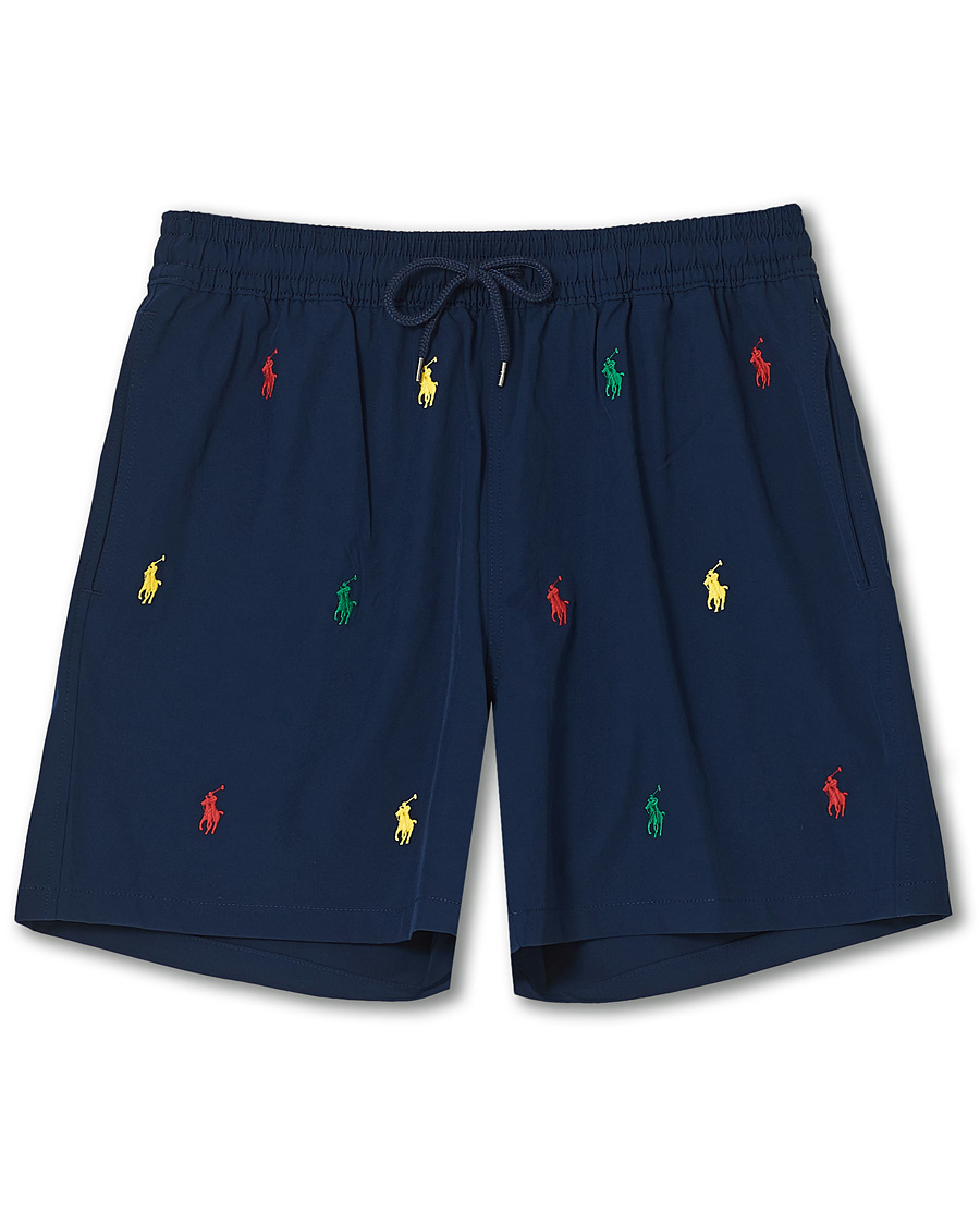 Herr | Badbyxor | Polo Ralph Lauren | Traveller Printer Pony Swim Shorts Newport Navy