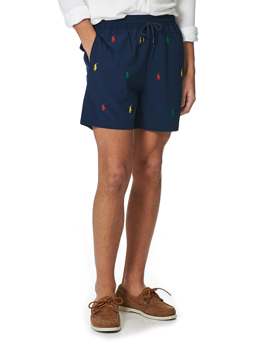 Herr | Badbyxor | Polo Ralph Lauren | Traveller Printer Pony Swim Shorts Newport Navy