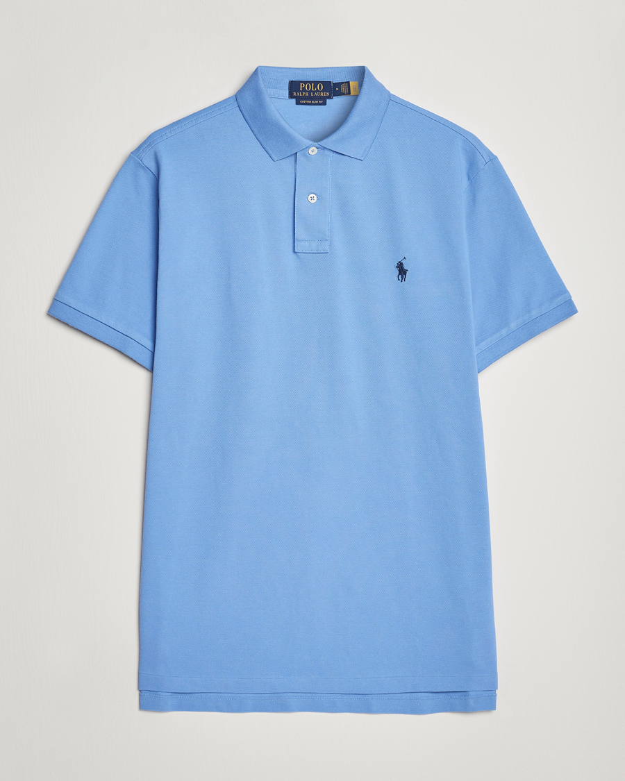 Herr | Pikéer | Polo Ralph Lauren | Custom Slim Fit Polo Harbour Island Blue