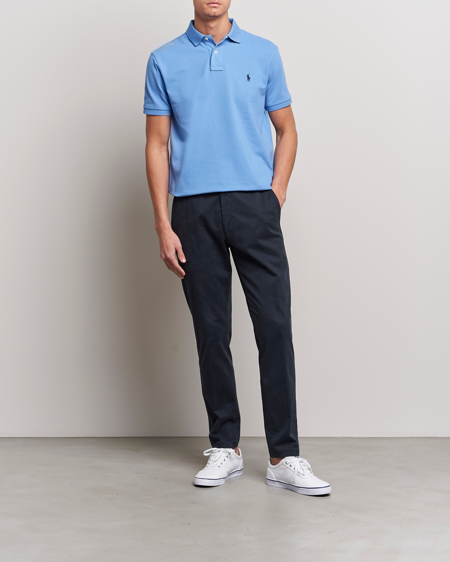Herr | Pikéer | Polo Ralph Lauren | Custom Slim Fit Polo Harbour Island Blue