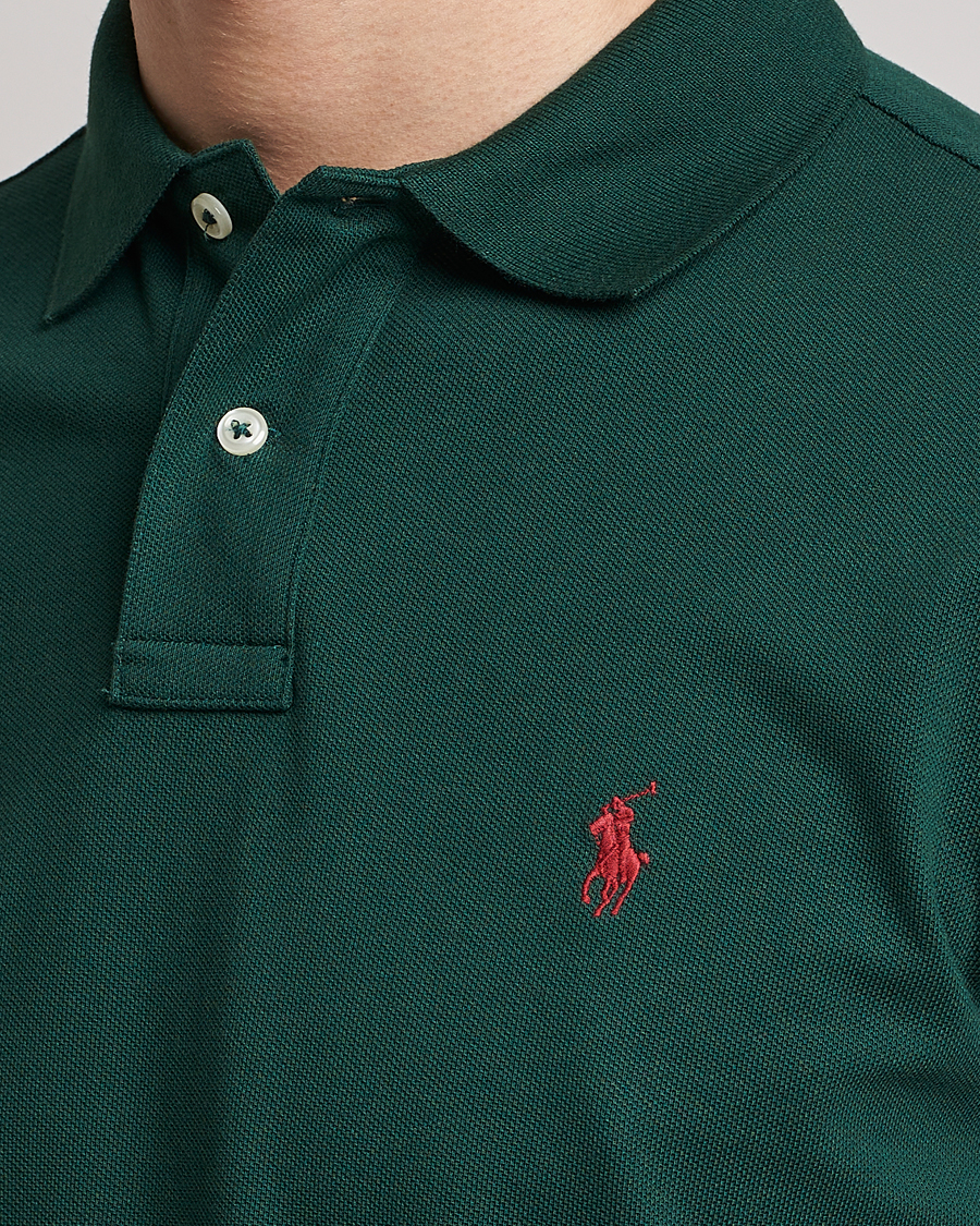 Herr | Pikéer | Polo Ralph Lauren | Custom Slim Fit Polo College Green