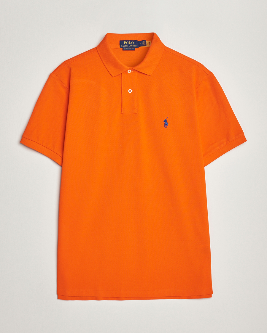 Herr | Pikéer | Polo Ralph Lauren | Custom Slim Fit Polo Sailing Orange