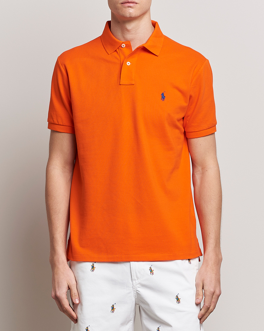 Herr | Pikéer | Polo Ralph Lauren | Custom Slim Fit Polo Sailing Orange