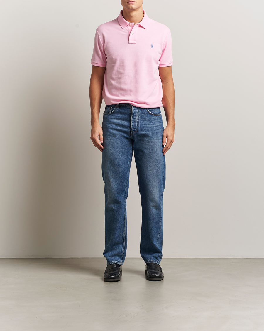 Herr | Pikéer | Polo Ralph Lauren | Custom Slim Fit Polo Carmel Pink