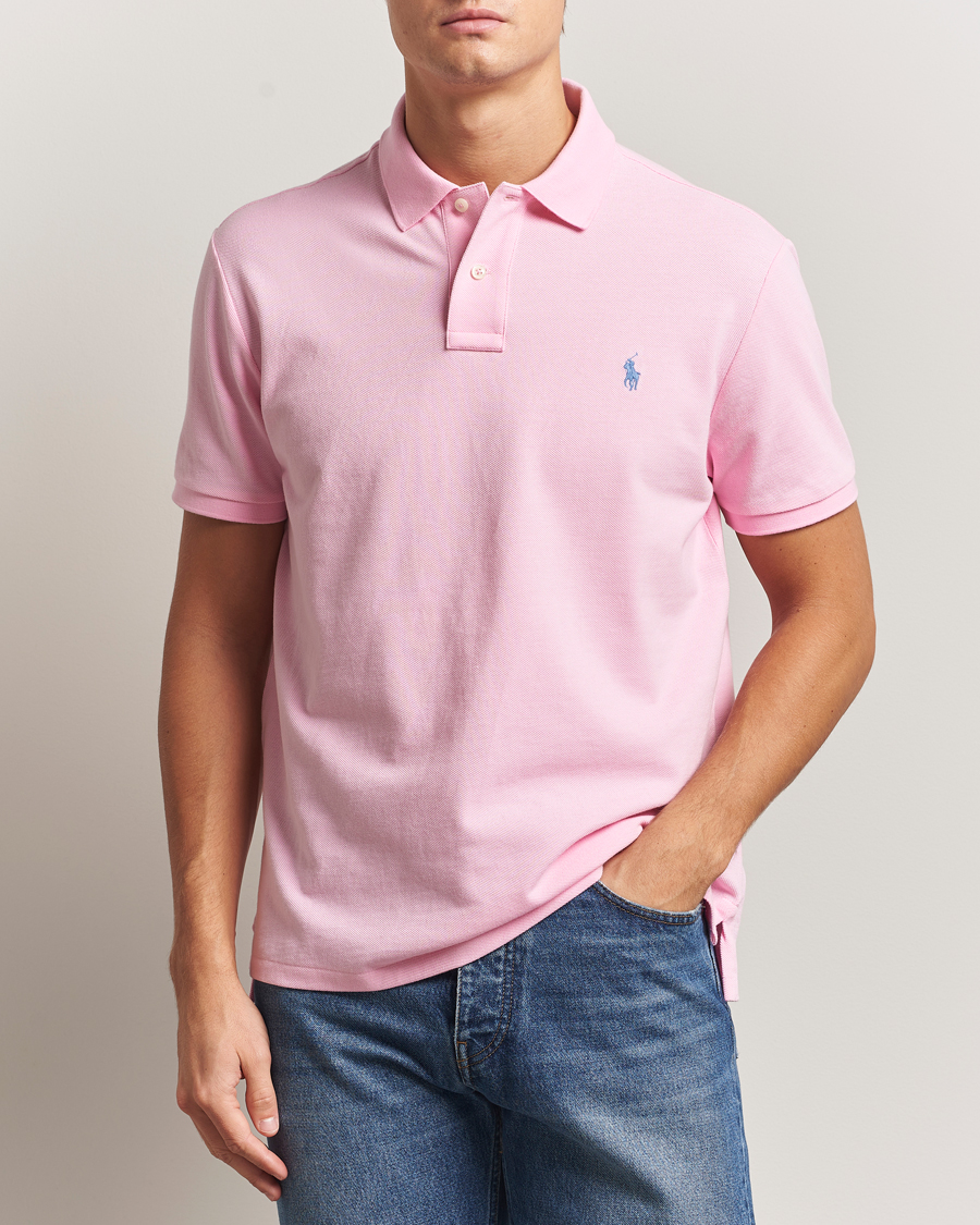 Herr | Pikéer | Polo Ralph Lauren | Custom Slim Fit Polo Carmel Pink