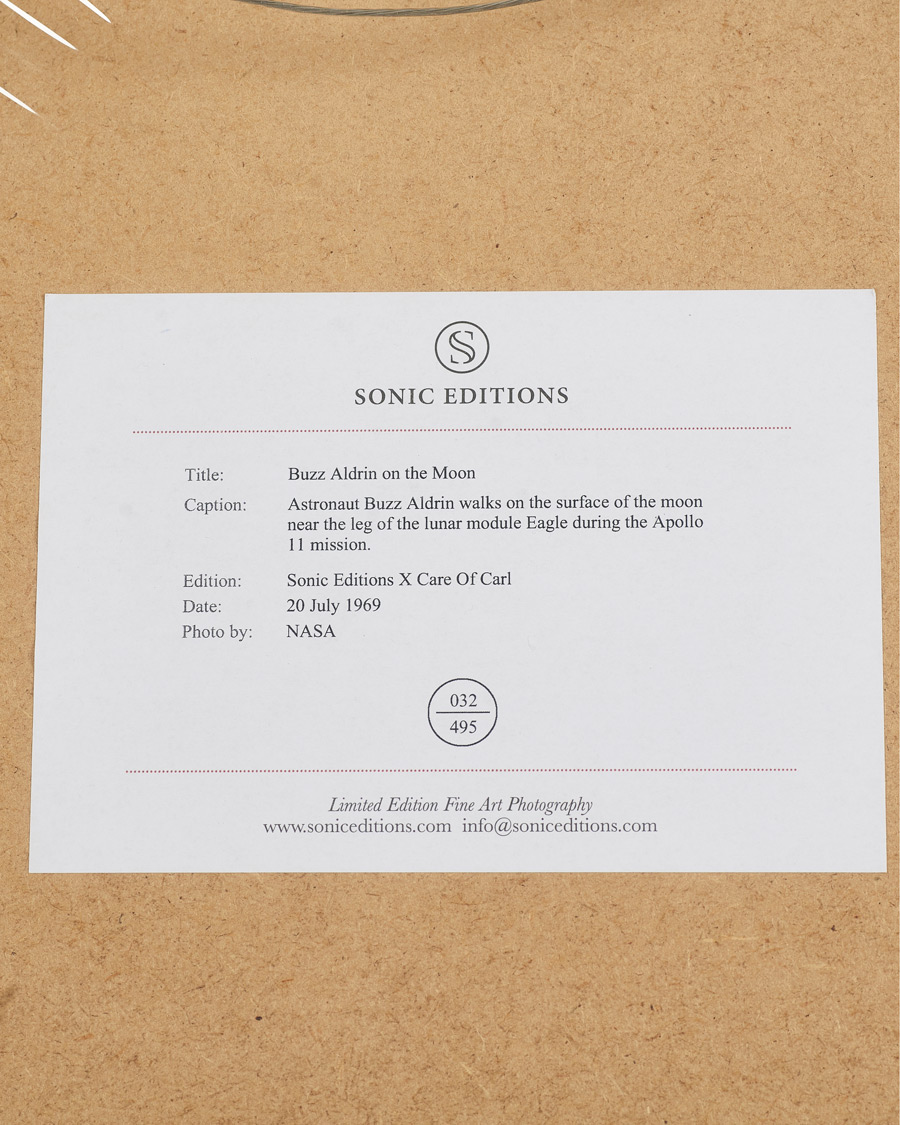 Herr | Tavlor | Sonic Editions | Framed Buzz Aldrin On The Moon
