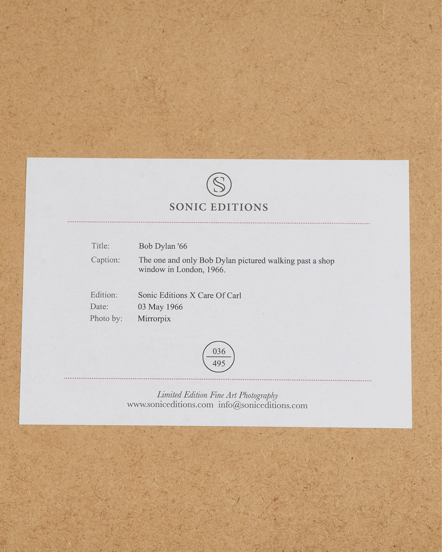 Herr | Tavlor | Sonic Editions | Framed Bob Dylan 66