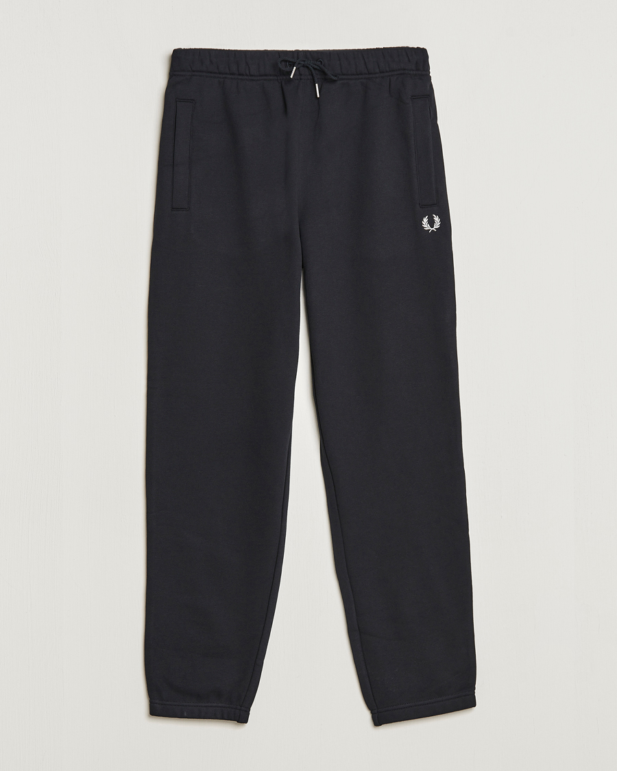 Herr | Byxor | Fred Perry | Loopback Sweatpants Black