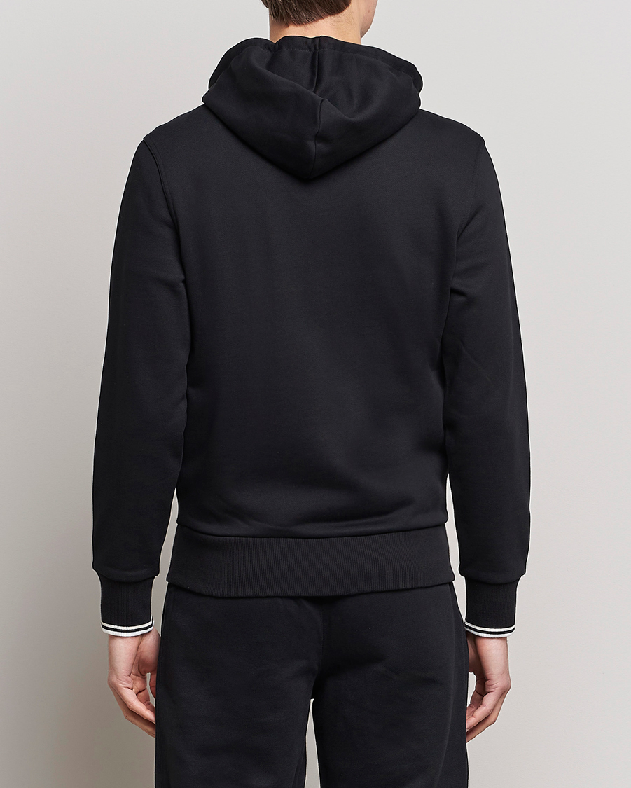 Herr | Tröjor | Fred Perry | Full Zip Hooded Sweatshirt Black
