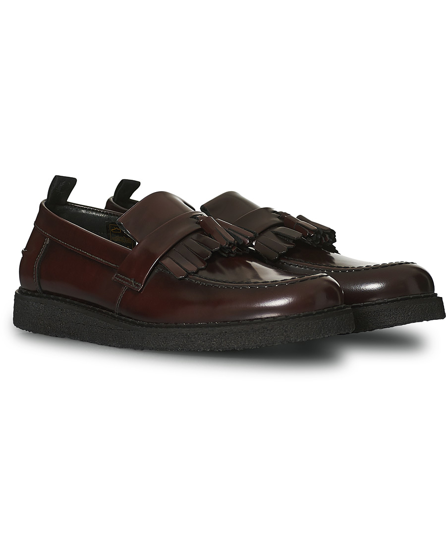 Herr | Fred Perry George Cox Tassel Loafers Oxblood | Fred Perry | George Cox Tassel Loafers Oxblood
