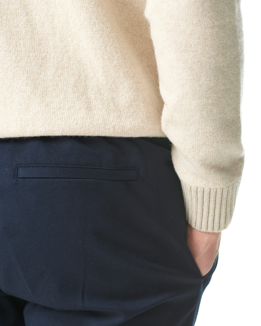 Herr | Byxor | Samsøe Samsøe | Samsøe & Samsøe Smithy Organic Cotton Drawstring Trousers Sky Captain