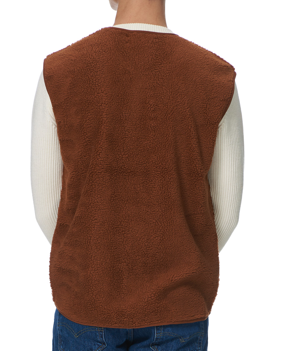 Herr | Tröjor | Samsøe Samsøe | Samsøe & Samsøe Frederik Recycled Fleece Vest Caramel Cafe