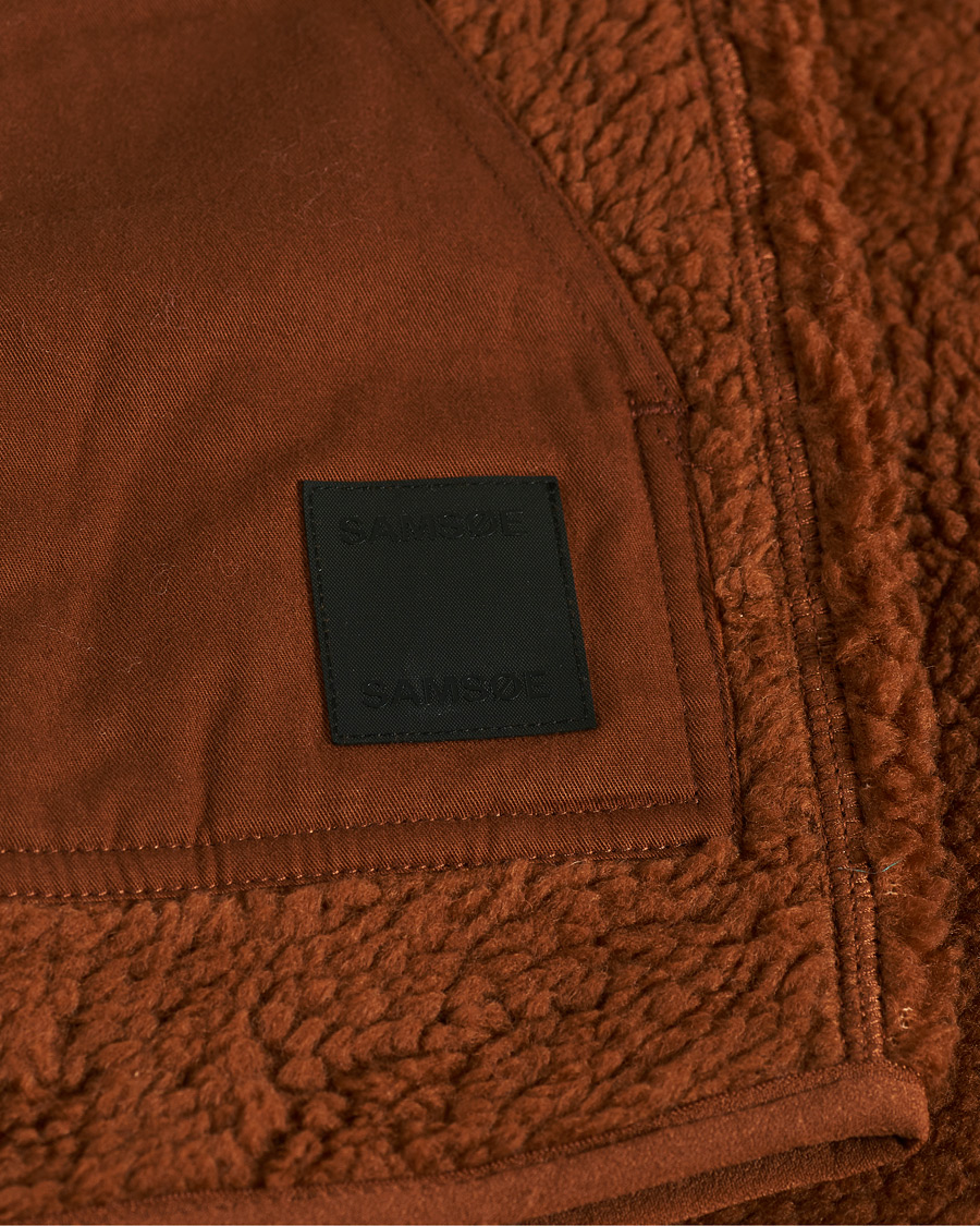 Herr | Tröjor | Samsøe Samsøe | Samsøe & Samsøe Frederik Recycled Fleece Vest Caramel Cafe