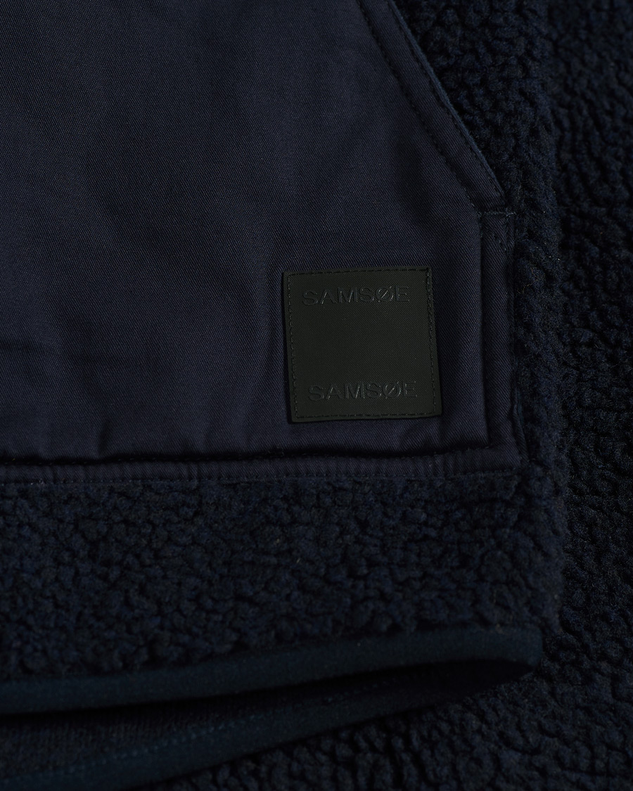 Herr | Tröjor | Samsøe Samsøe | Samsøe & Samsøe Frederik Recycled Fleece Vest Sky Captain