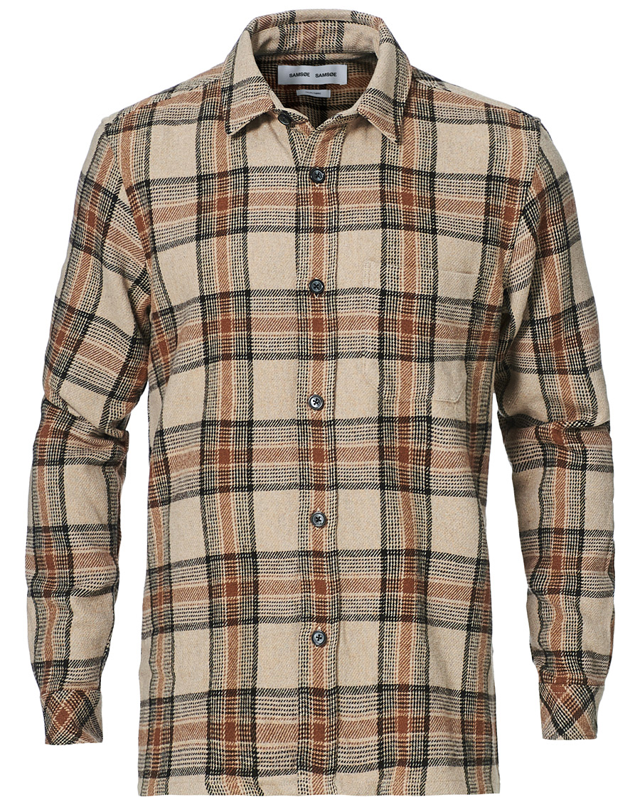 Herr | Skjortor | Samsøe Samsøe | Samsøe & Samsøe Waltones Recycled Overshirt Humus