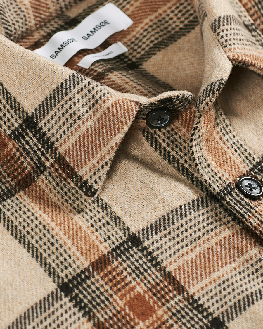 Herr | Skjortor | Samsøe Samsøe | Samsøe & Samsøe Waltones Recycled Overshirt Humus