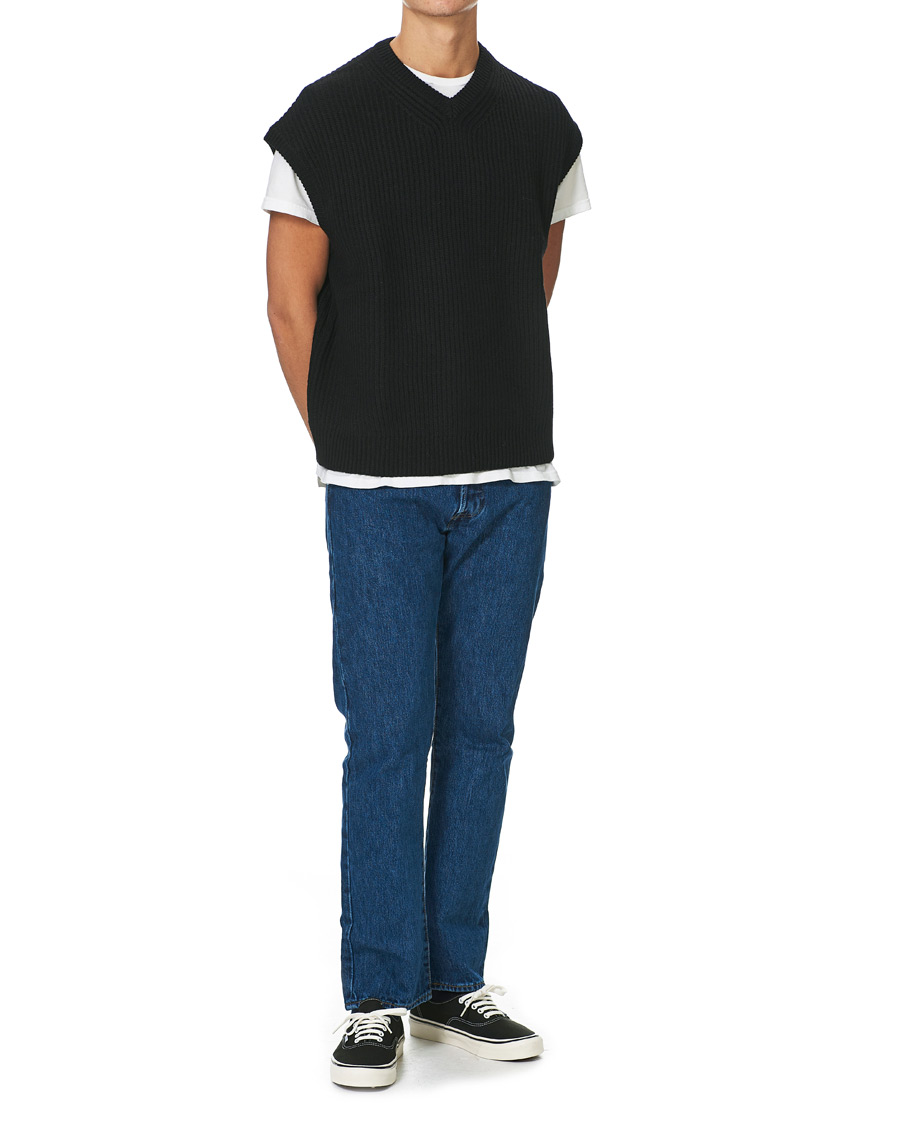 Herr | Tröjor | Samsøe Samsøe | Samsøe & Samsøe Anders Knitted Wool Vest Black