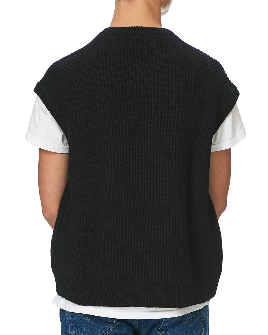 Herr | Tröjor | Samsøe Samsøe | Samsøe & Samsøe Anders Knitted Wool Vest Black