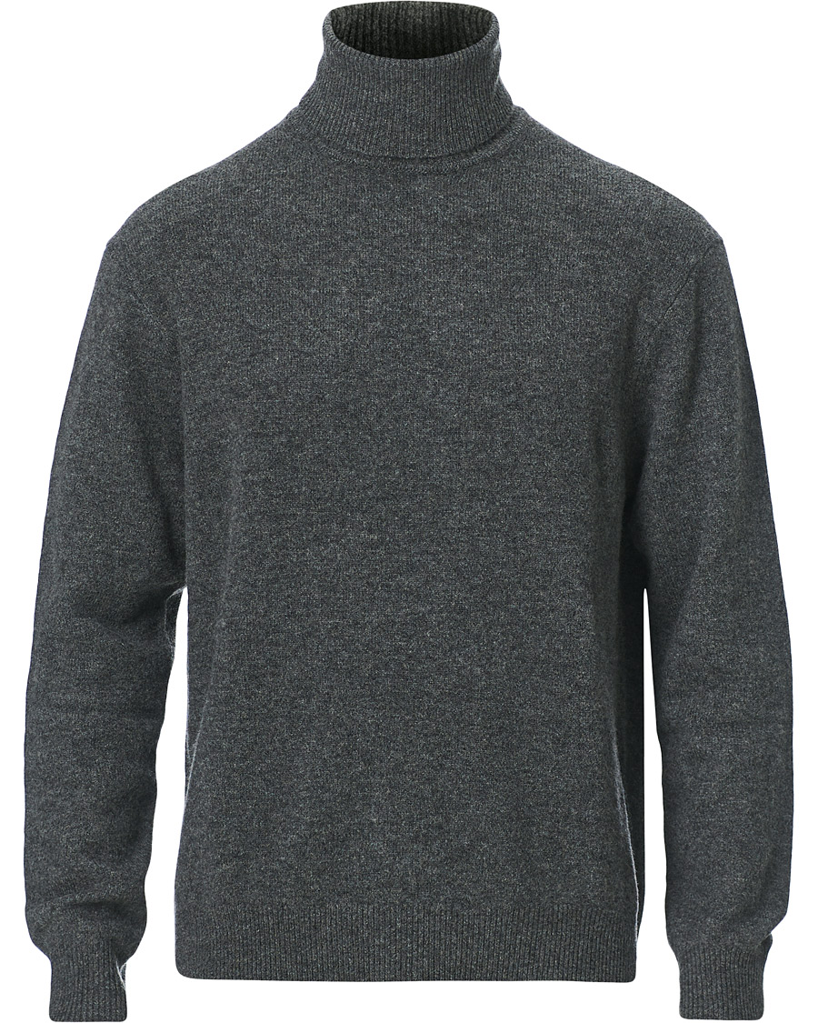 Herr | Tröjor | Samsøe Samsøe | Samsøe & Samsøe Viktor Knitted Wool Rollneck Grey Mel