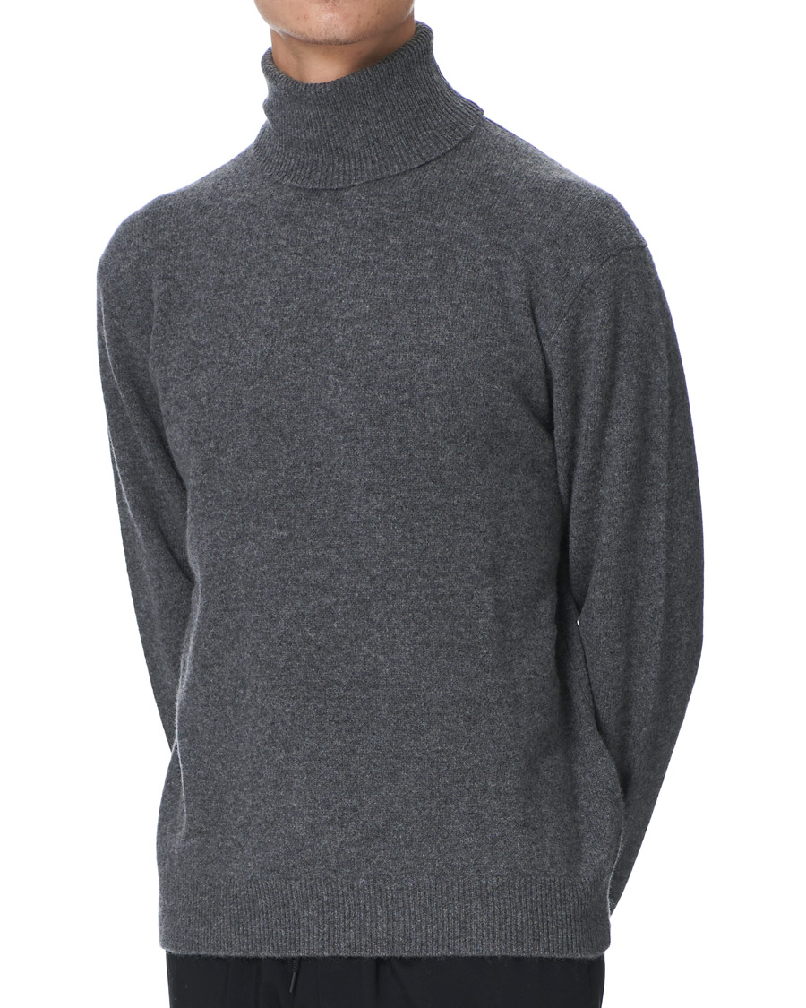 Herr | Tröjor | Samsøe Samsøe | Samsøe & Samsøe Viktor Knitted Wool Rollneck Grey Mel