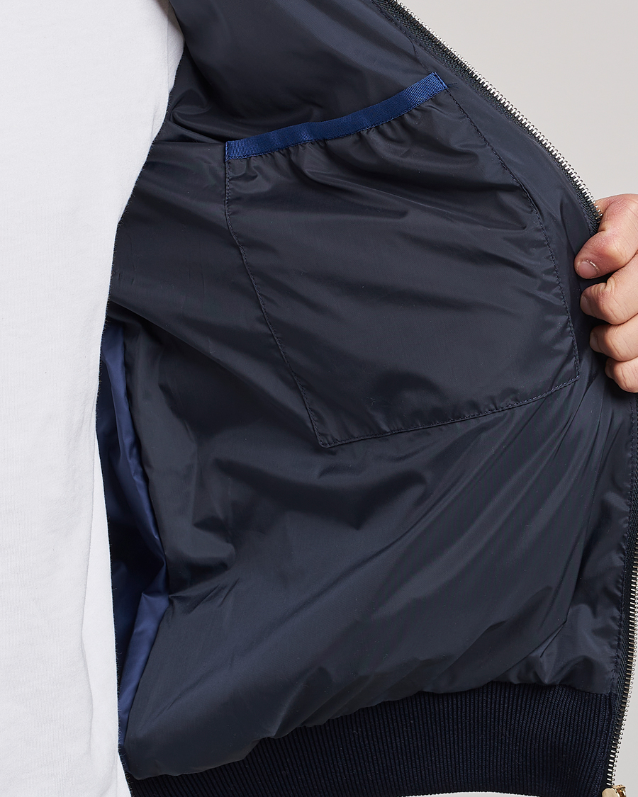 Herr | Jackor | Paul Smith | Knitted Hybrid Down Jacket Navy