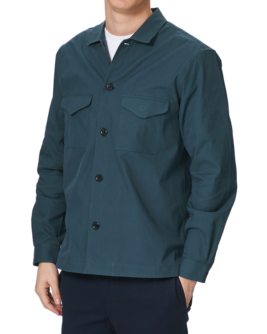 Herr | Skjortor | Paul Smith | Organic Cotton Overshirt Green