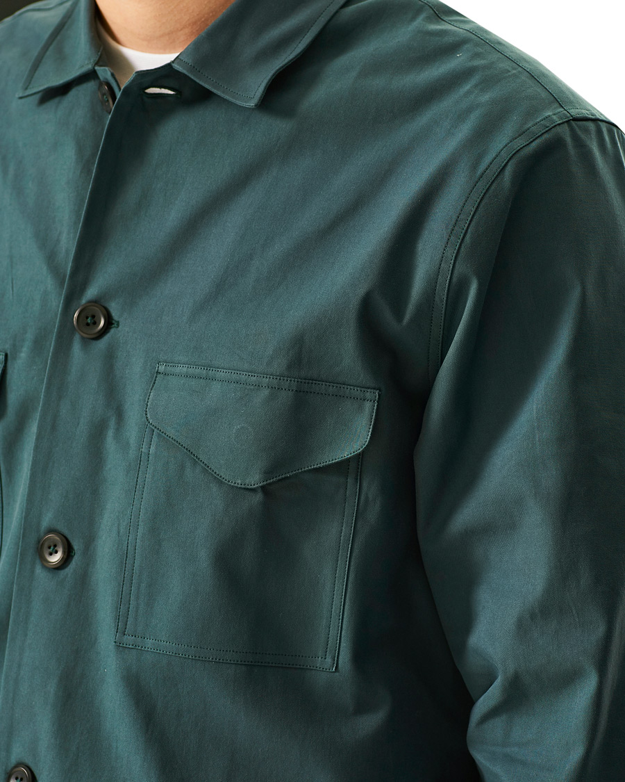 Herr | Skjortor | Paul Smith | Organic Cotton Overshirt Green