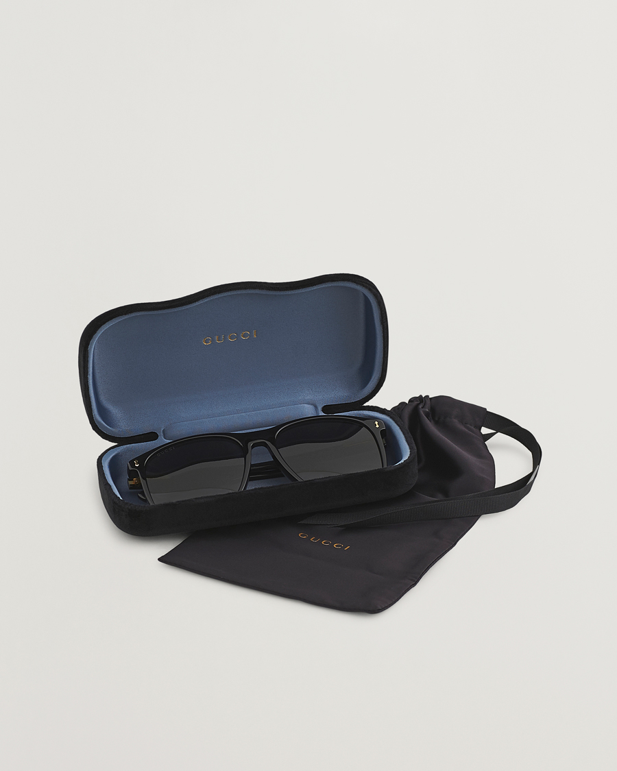 Herr | Gucci GG1041S Sunglasses Black Grey | Gucci | GG1041S Sunglasses Black Grey