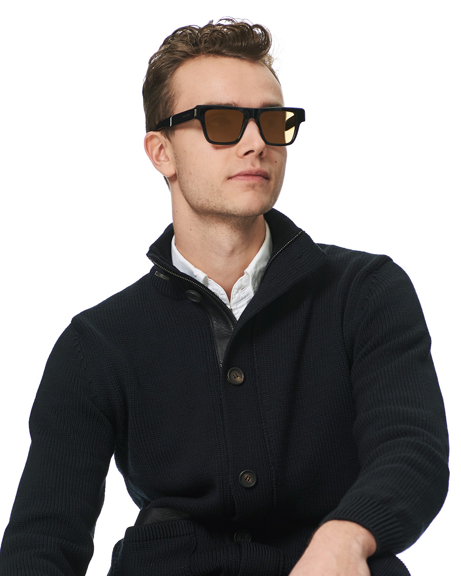 Herr | Saint Laurent SL 469 Sunglasses Black Yellow | Saint Laurent | SL 469 Sunglasses Black Yellow