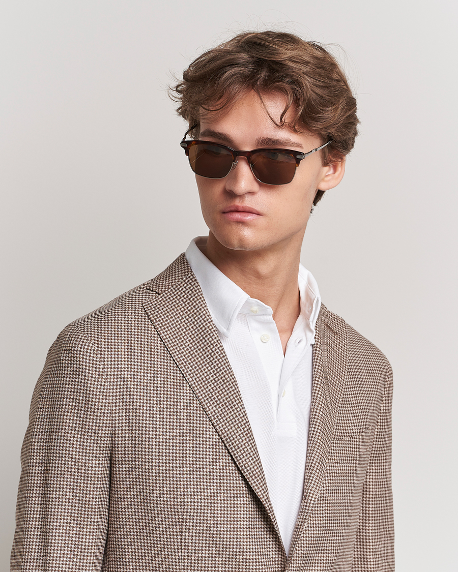 Herr | Fyrkantiga solglasögon | Brioni | BR0093S Sunglasses Havana Brown