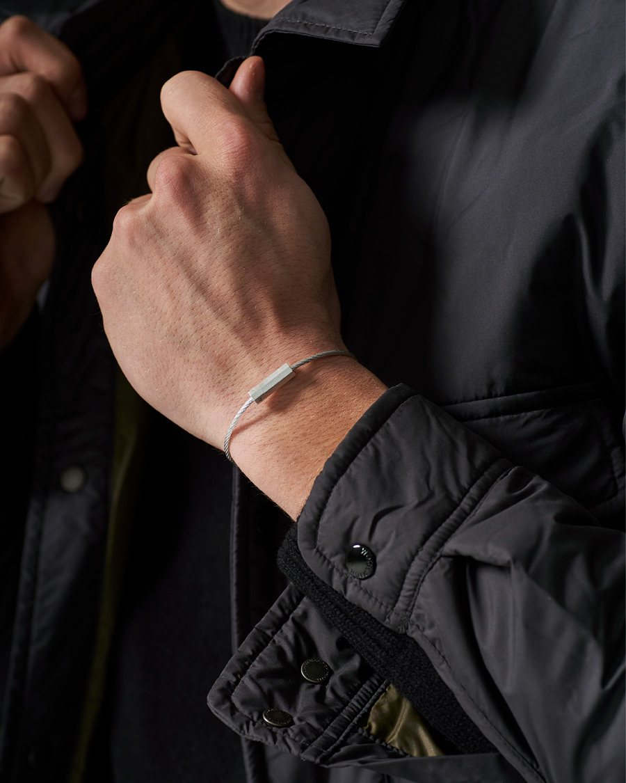 Herr | LE GRAMME Octagonal Cable Bracelet Brushed Sterling Silver 7g | LE GRAMME | Octagonal Cable Bracelet Brushed Sterling Silver 7g